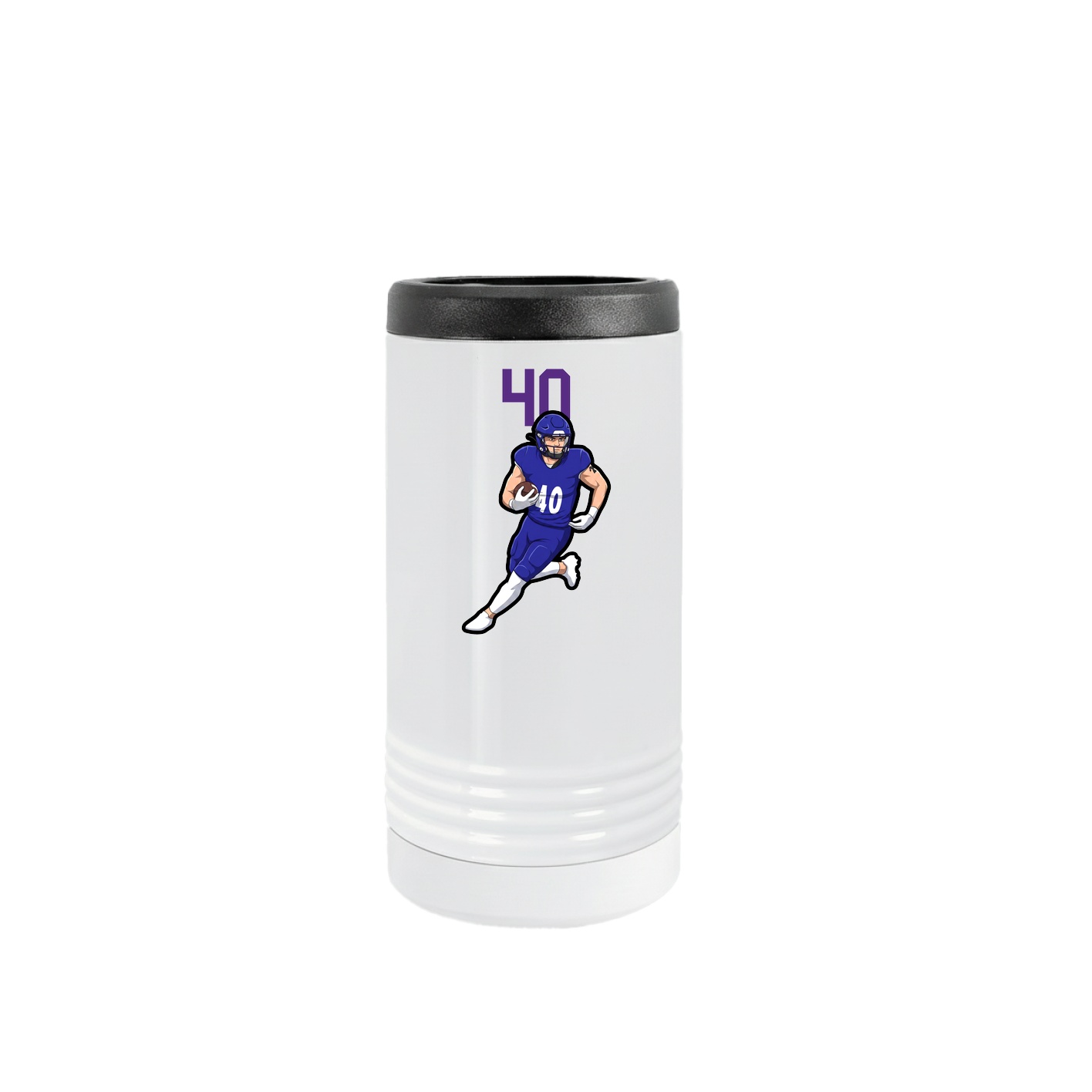 Slim Beverage Holder — Number Top in White