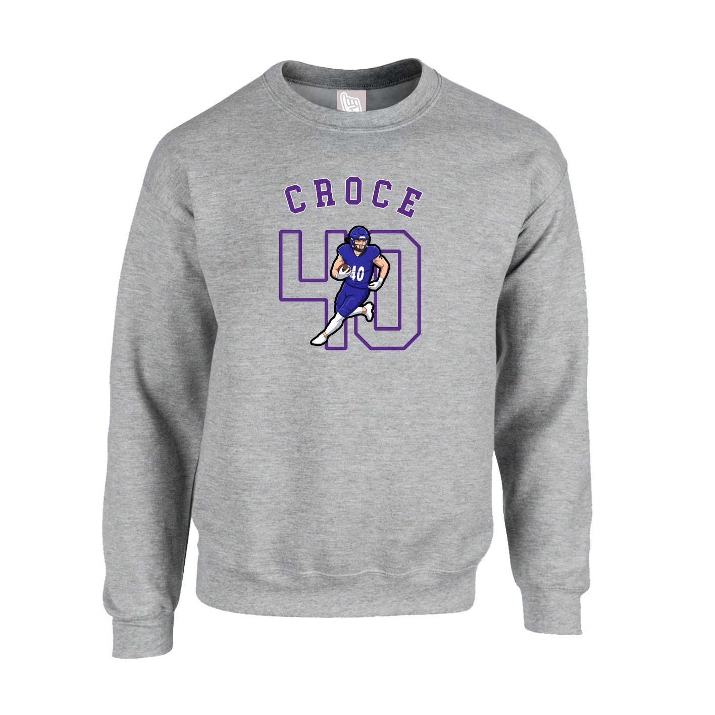 Fleece Crew — Shirsey Arch in Grey