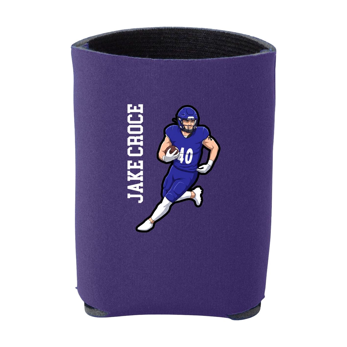 Can Holder — Name Vertical in Purple