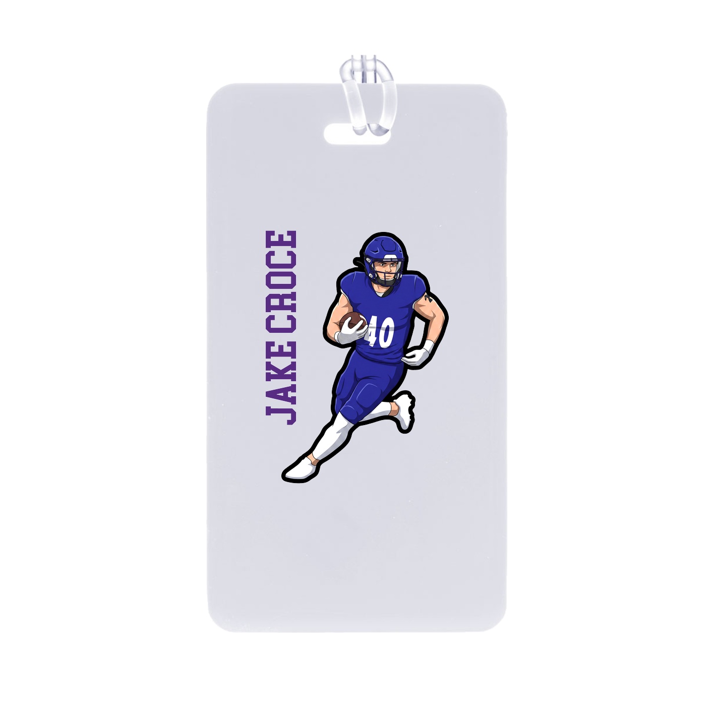 Bag Tag — Name Vertical in Classic