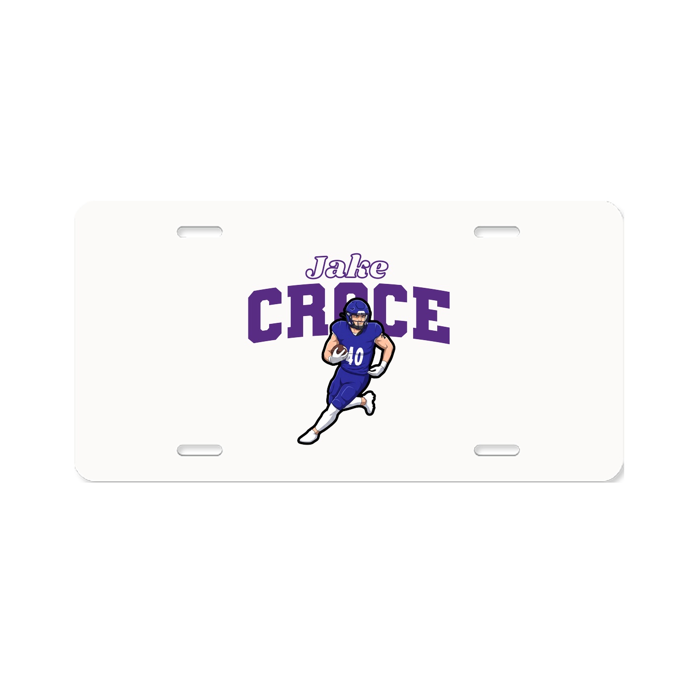 License Plate — Name Arch in Classic