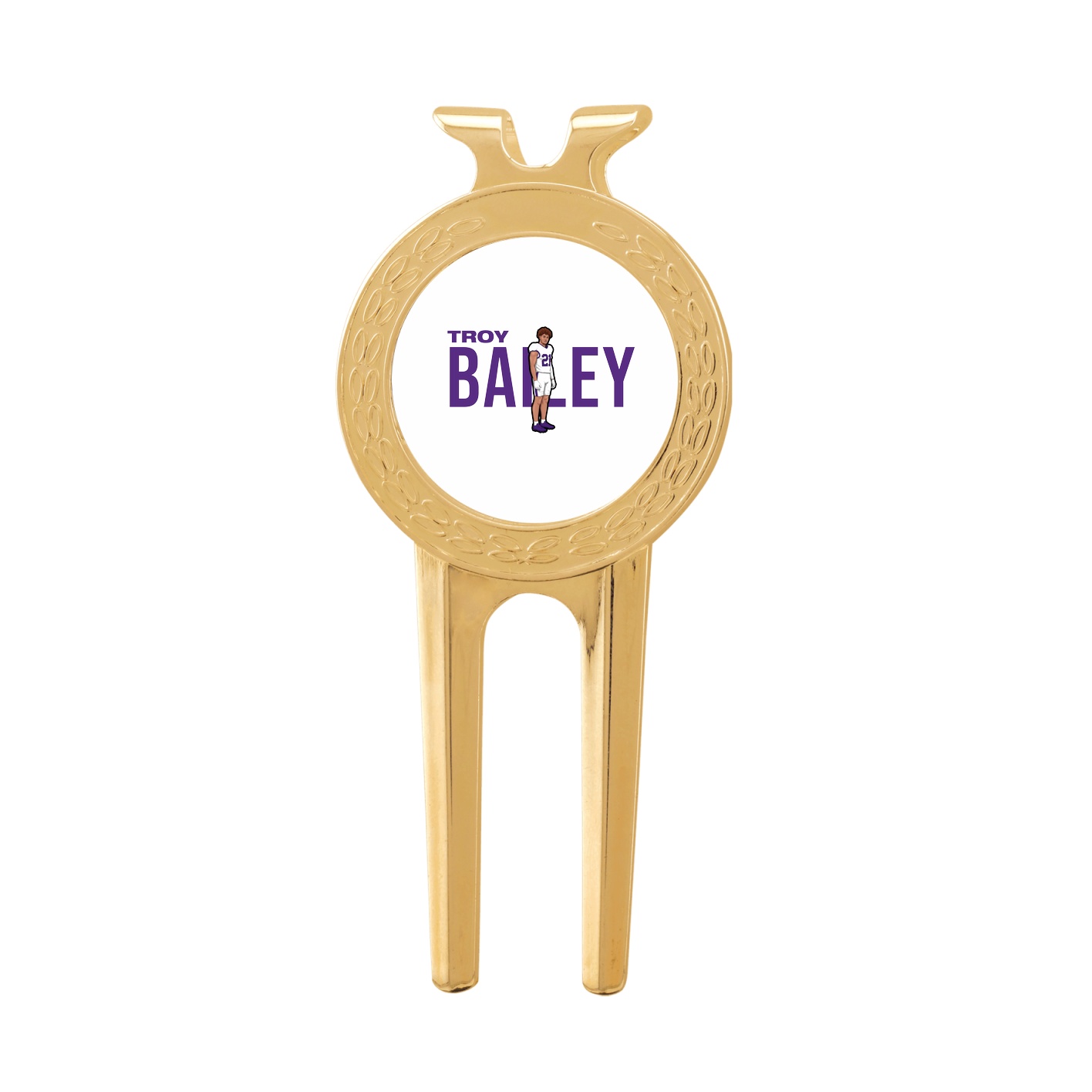 Divot Tool with Ball Marker — Player Name in Classic