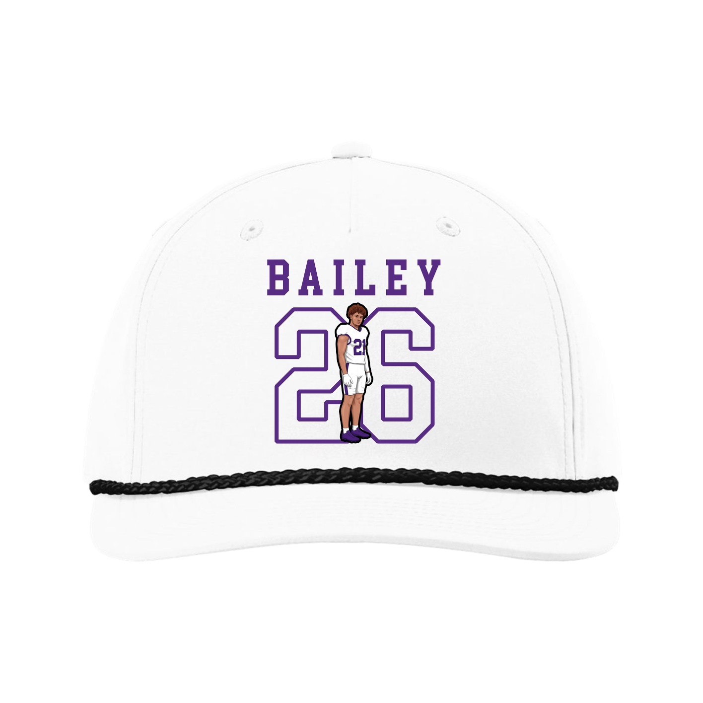 Five-Panel Classic Rope Cap — Shirsey in White