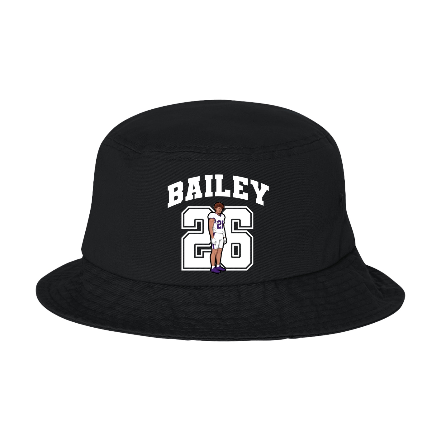 Bucket Cap — Number in Black