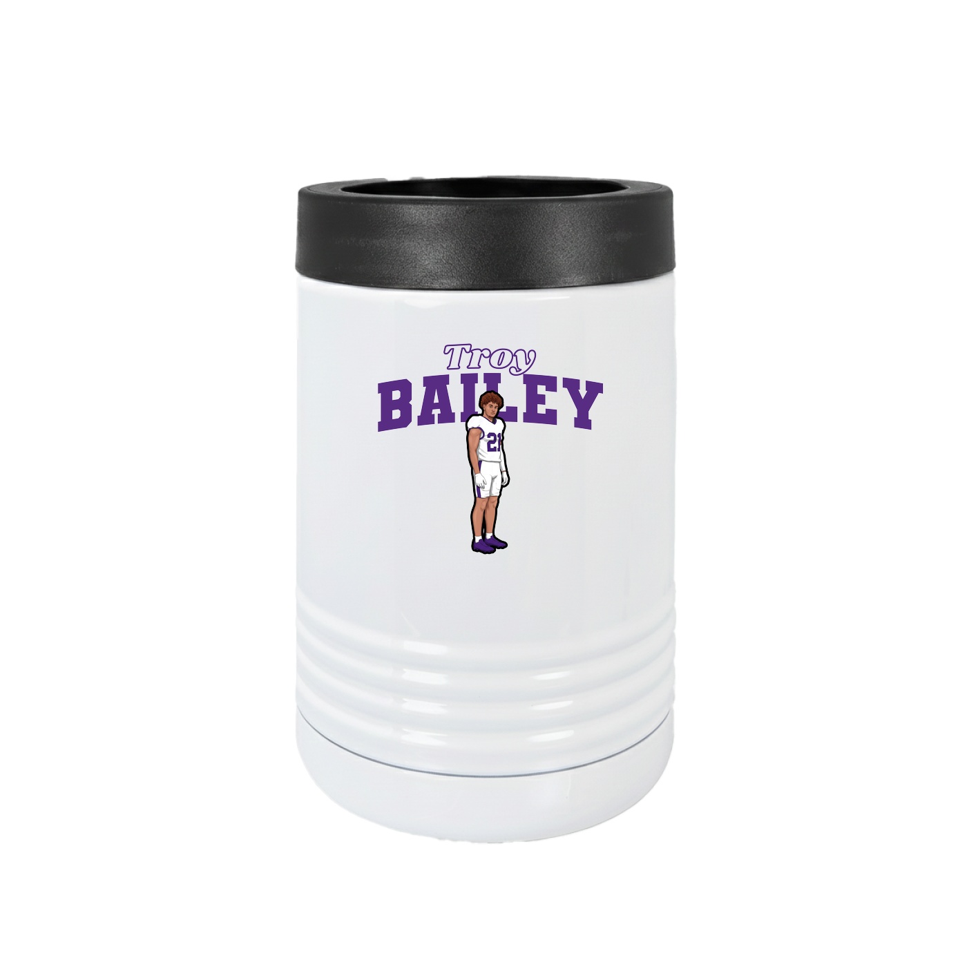 Beverage Holder — Name Arch in White