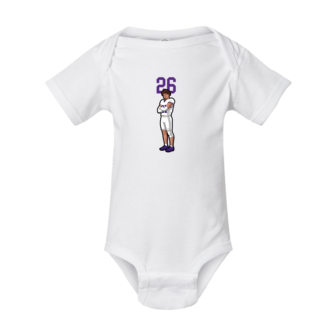 Baby Onesie — Number Top in White