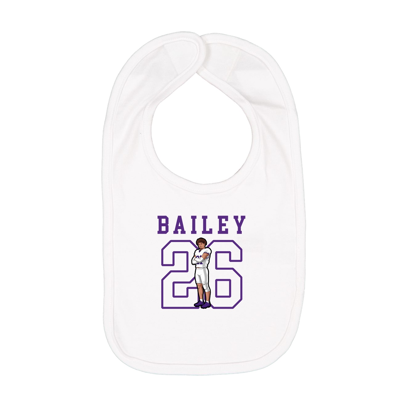 Infant Bib — Shirsey in White