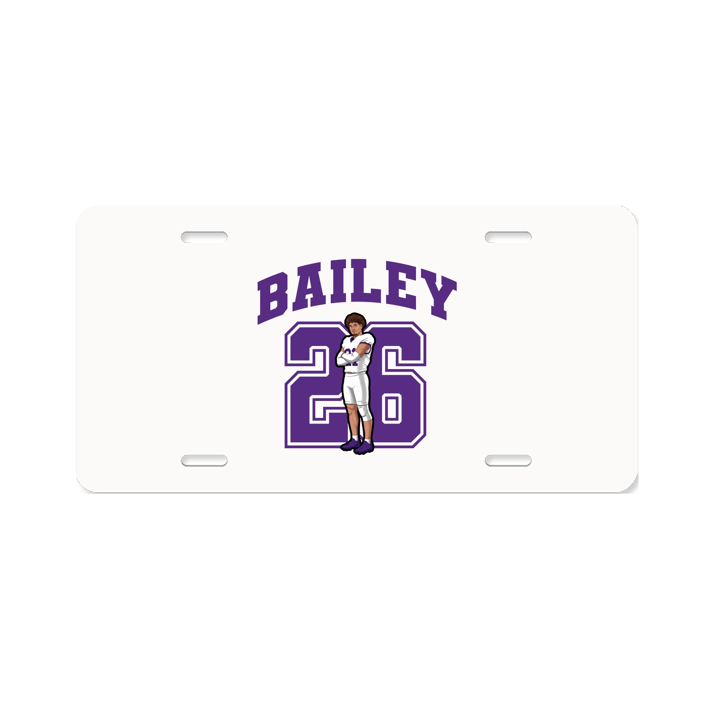 License Plate — Number in Classic
