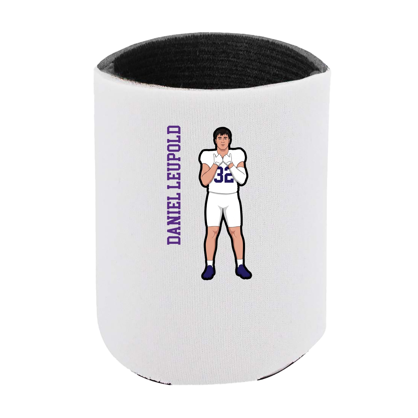 Can Holder — Name Vertical in White