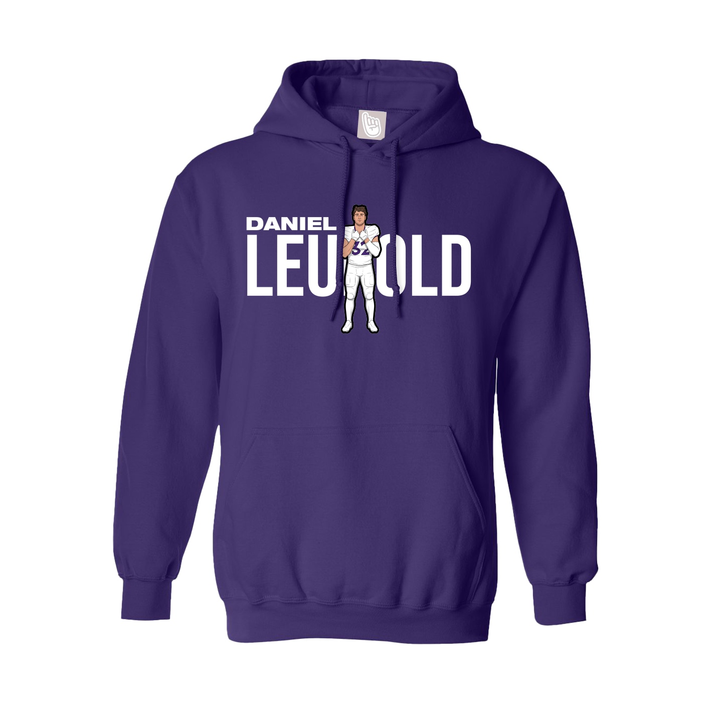 Youth Hoodie — Player Name in Purple