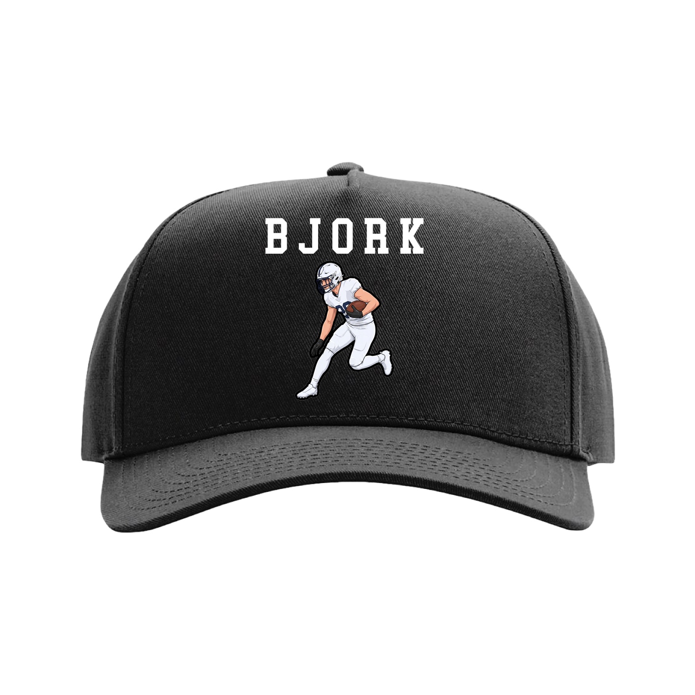 Full Fabric Five-Panel Champ Cap — Shirsey in Black