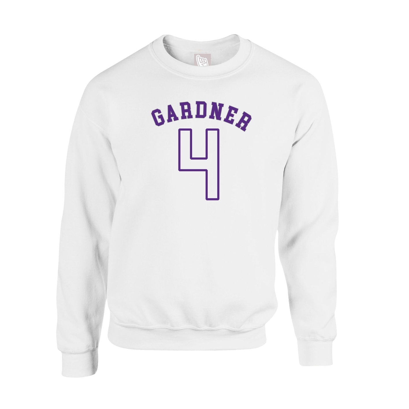 Fleece Crew — Shirsey Arch in White