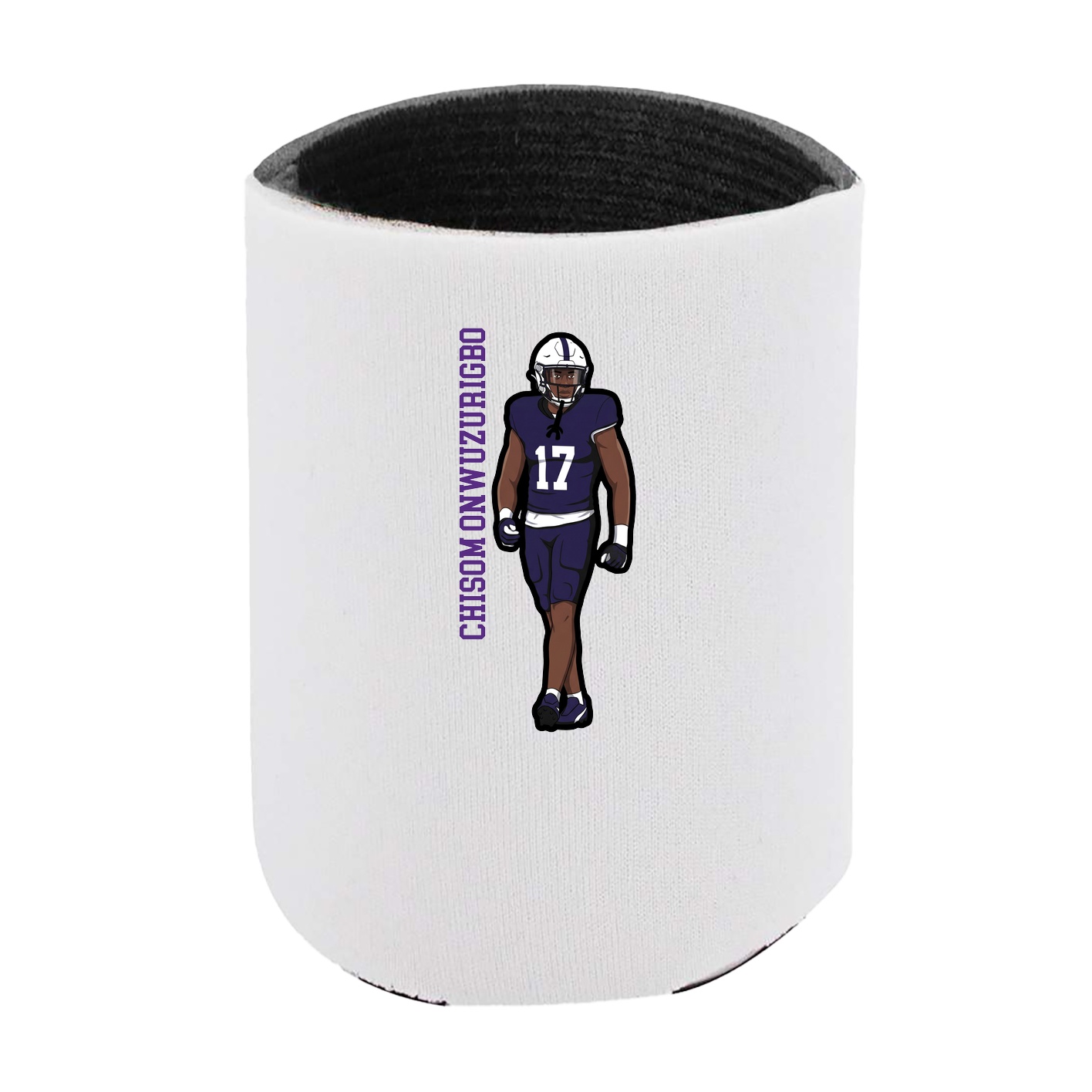 Can Holder — Name Vertical in White