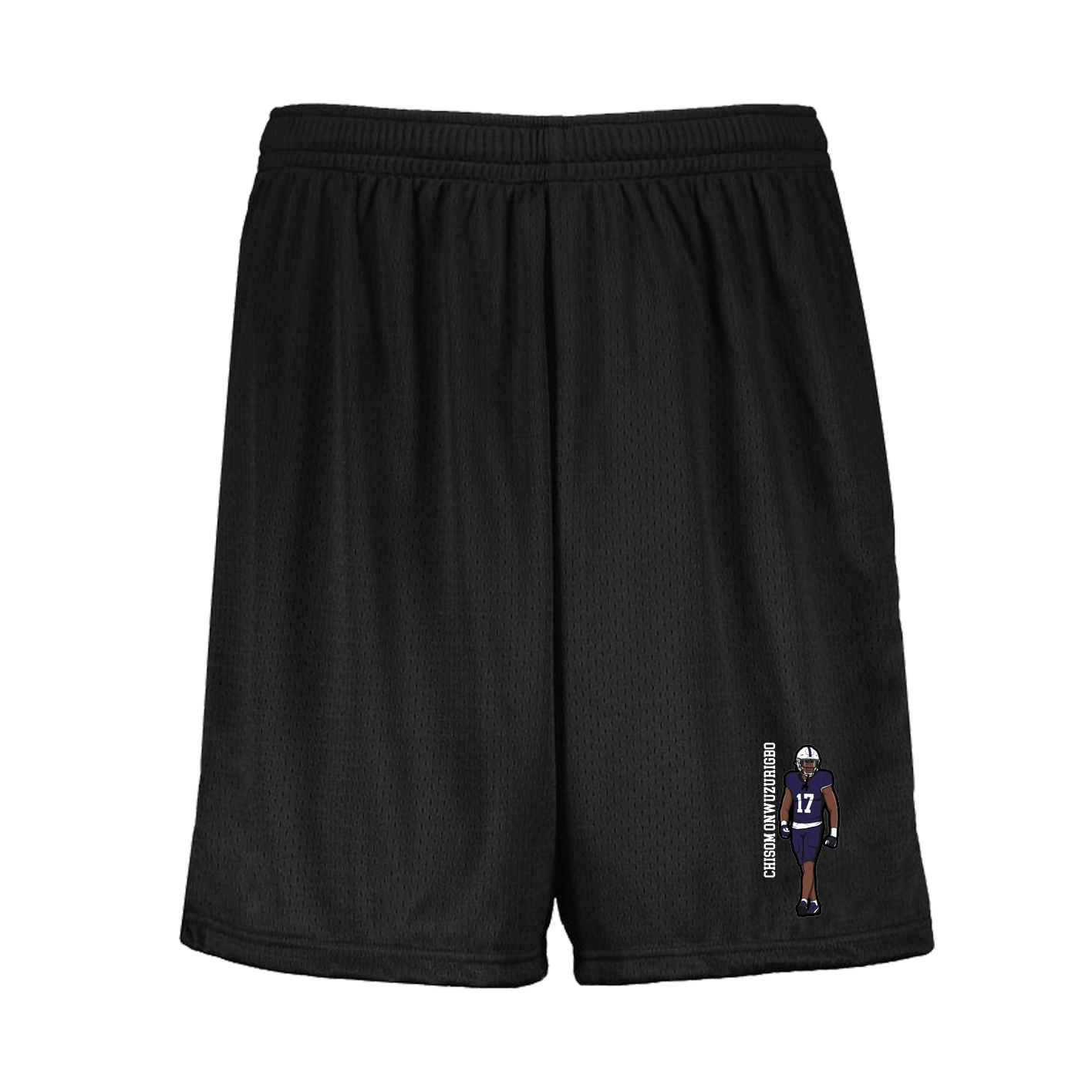 Shorts — Name Vertical in Black