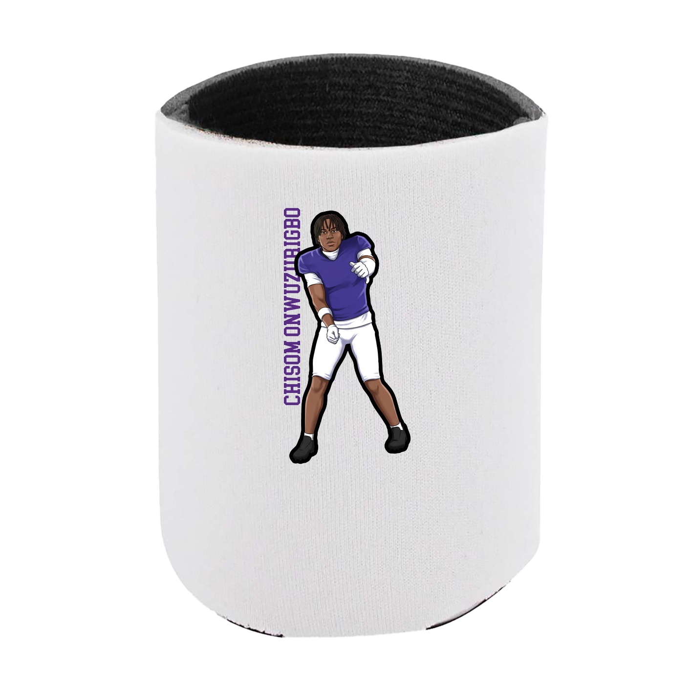 Can Holder — Name Vertical in White