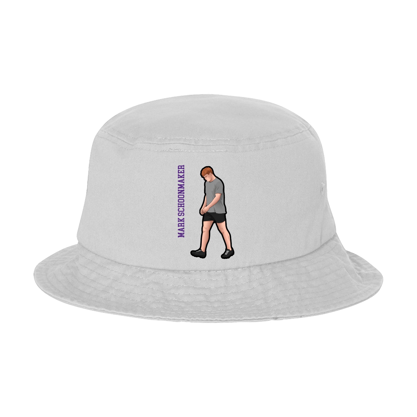 Bucket Cap — Name Vertical in White