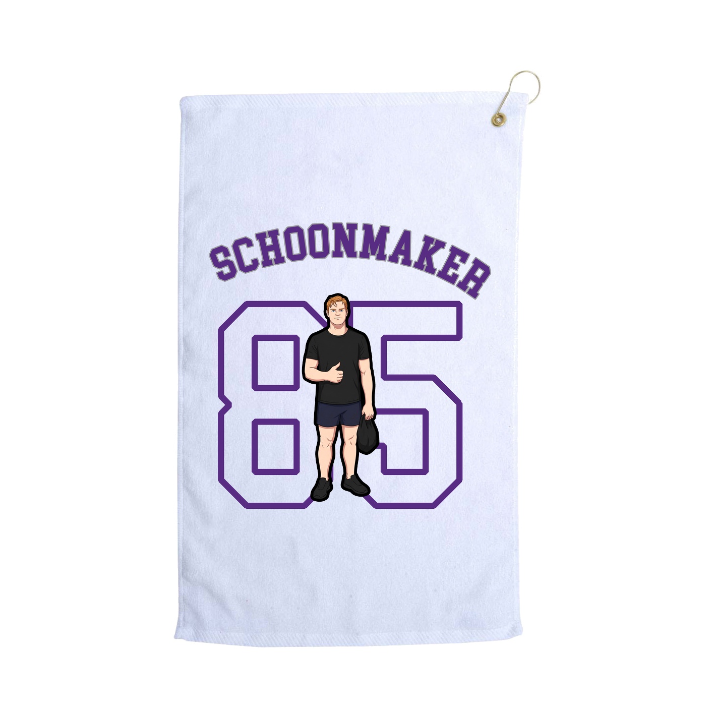 Golf Towel — Shirsey Arch in White