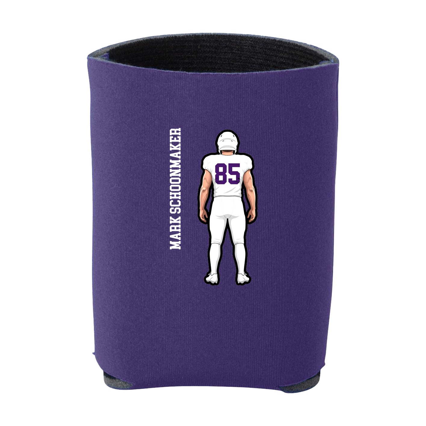 Can Holder — Name Vertical in Purple