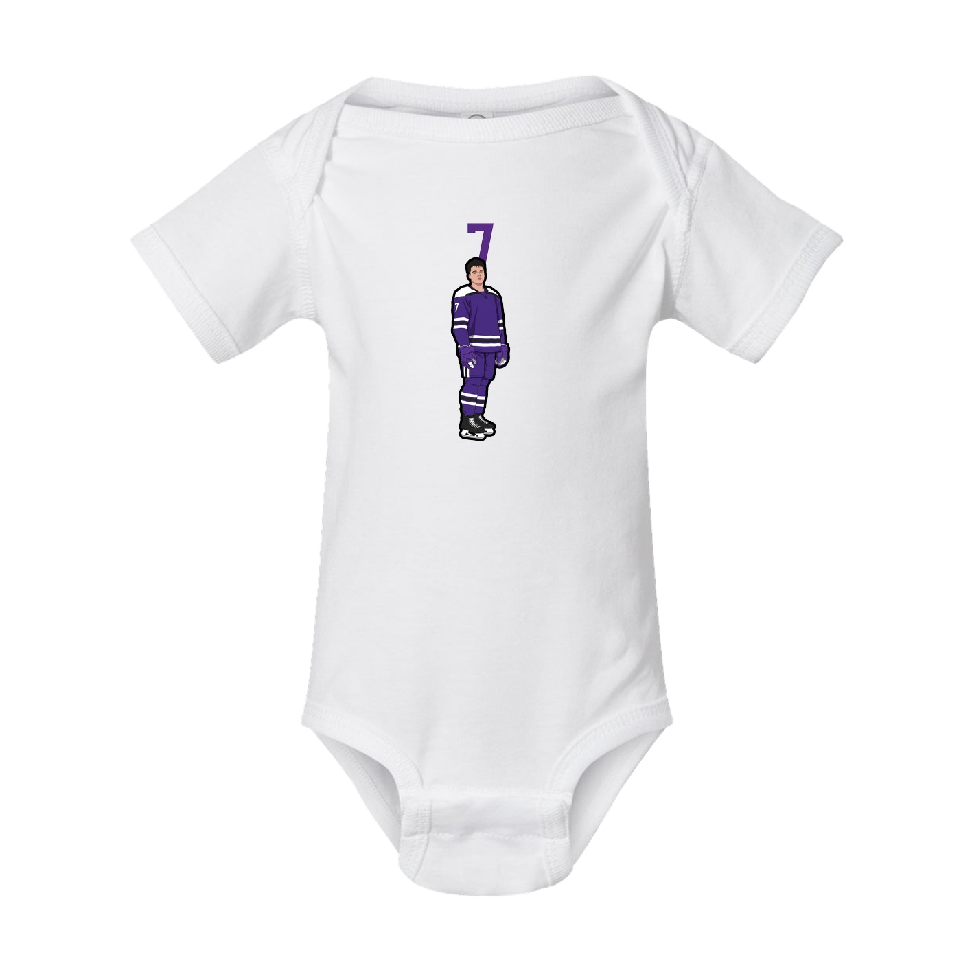 Baby Onesie — Number Top in White