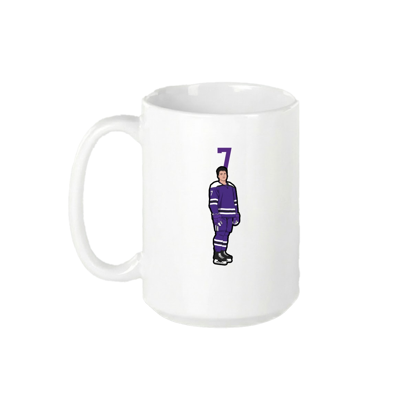 15oz Coffee Mug — Number Top in White
