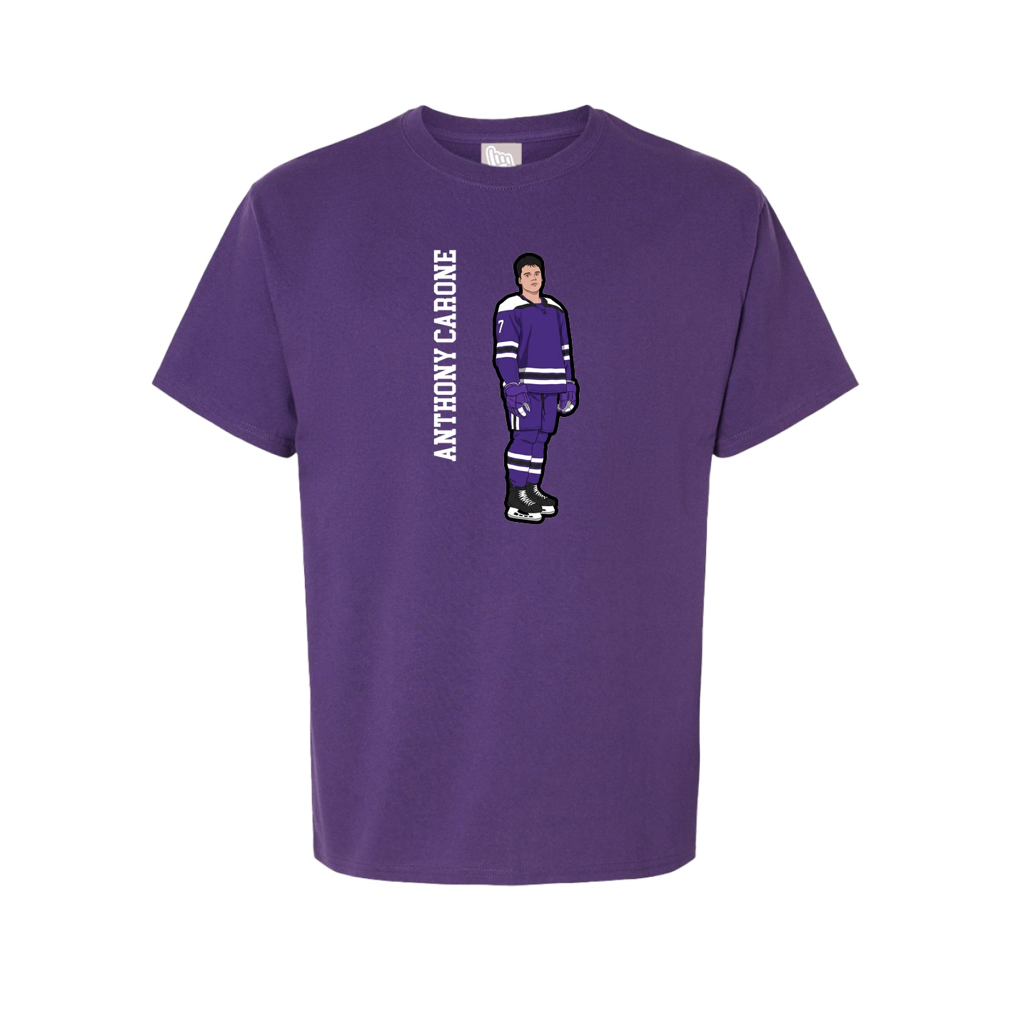 Tee — Name Vertical in Purple