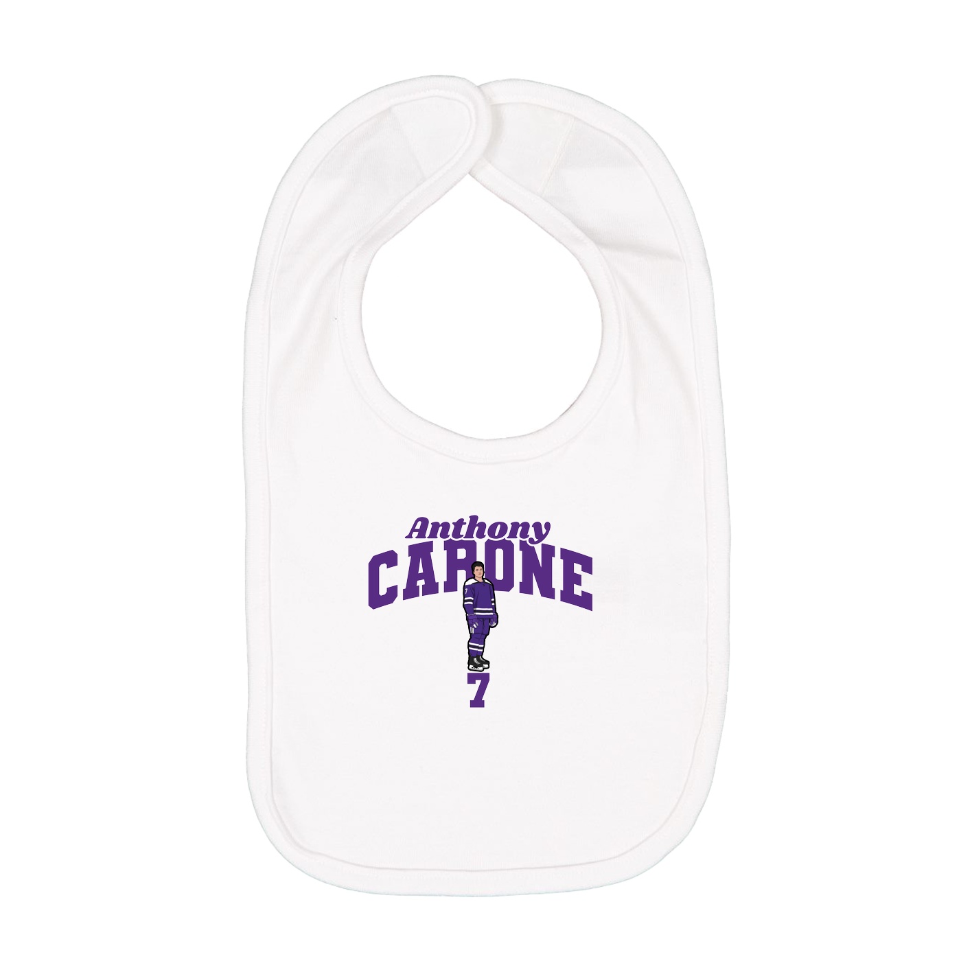 Infant Bib — Signature Arch in White