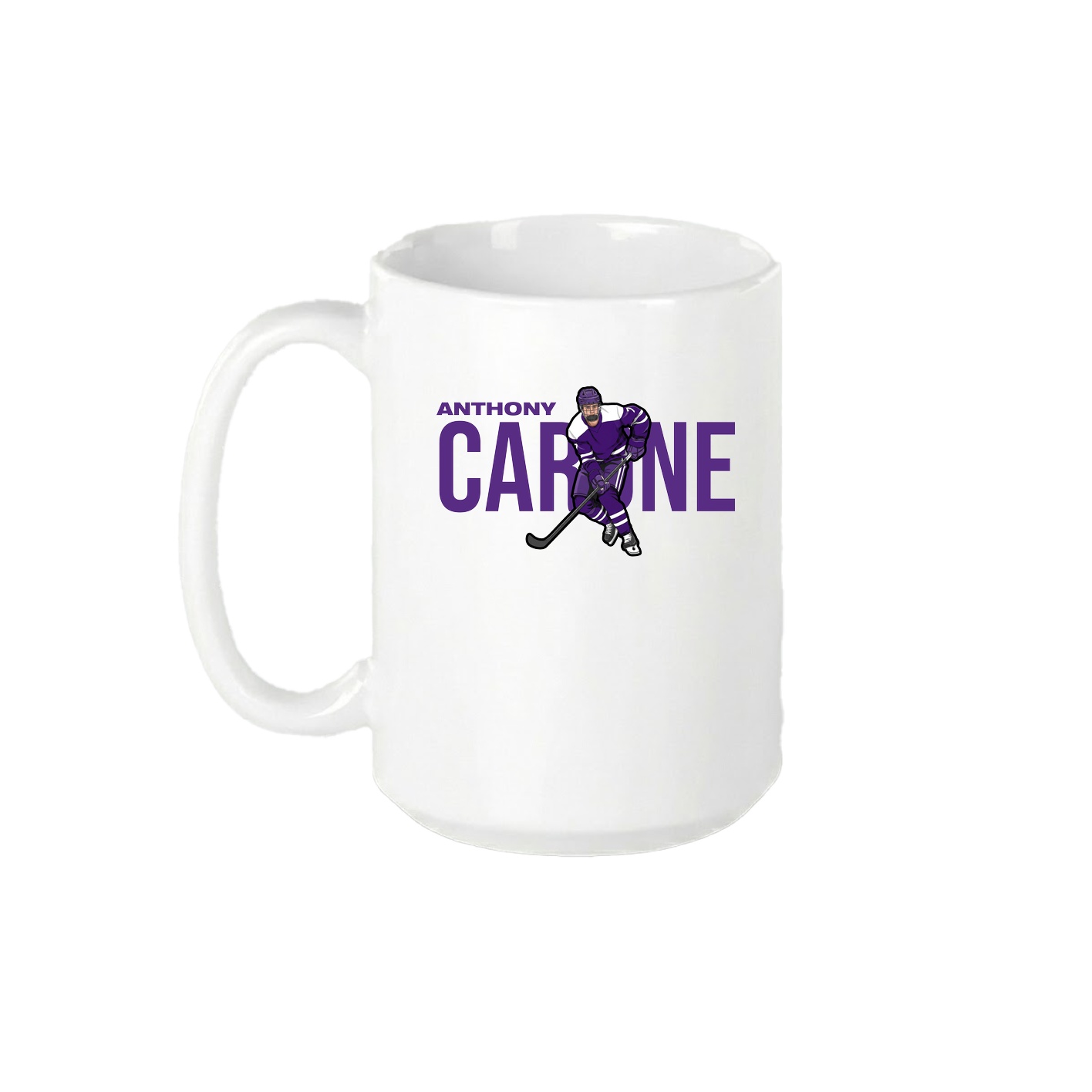 15oz Coffee Mug — Player Name in White