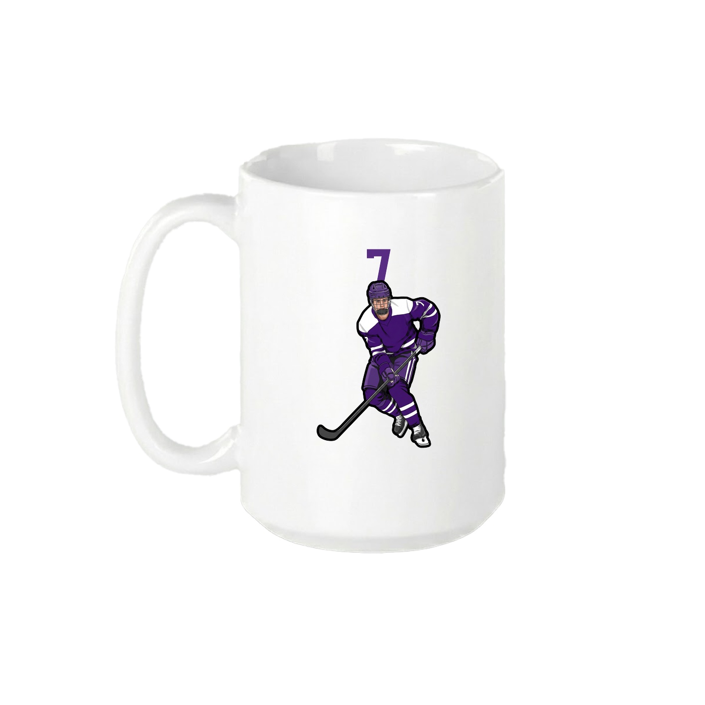 15oz Coffee Mug — Number Top in White