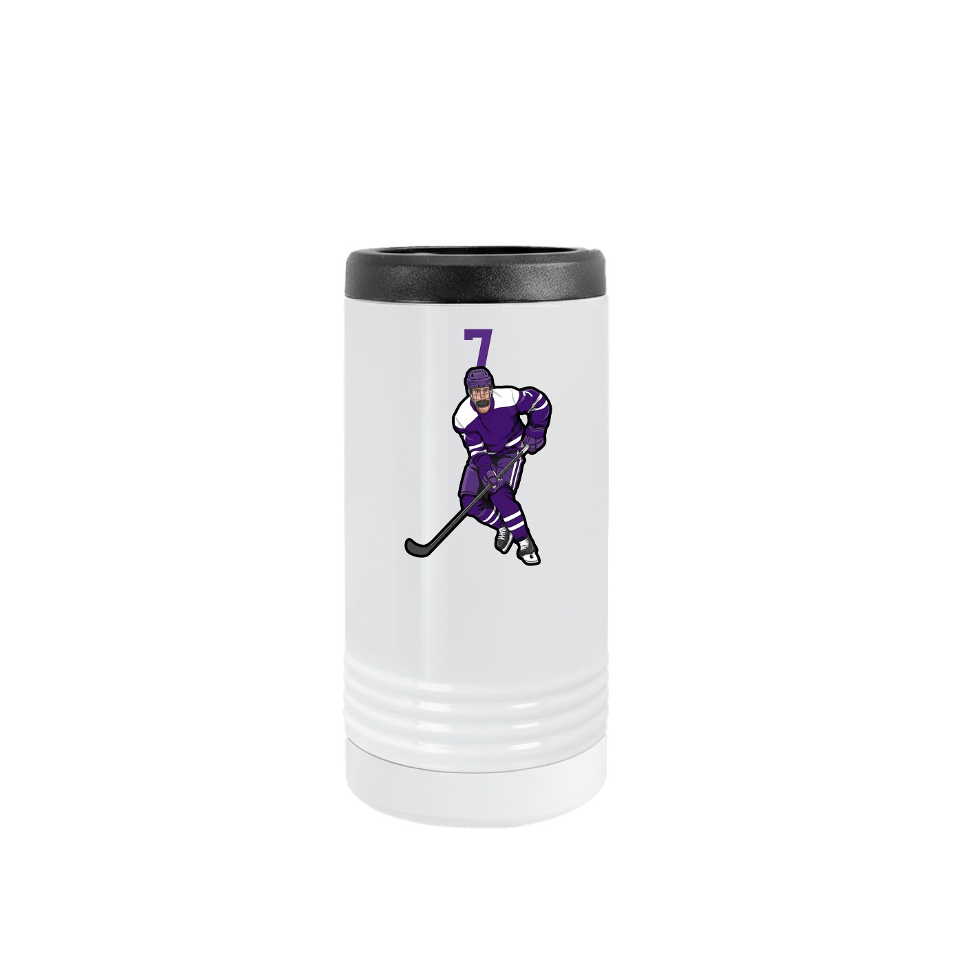 Slim Beverage Holder — Number Top in White