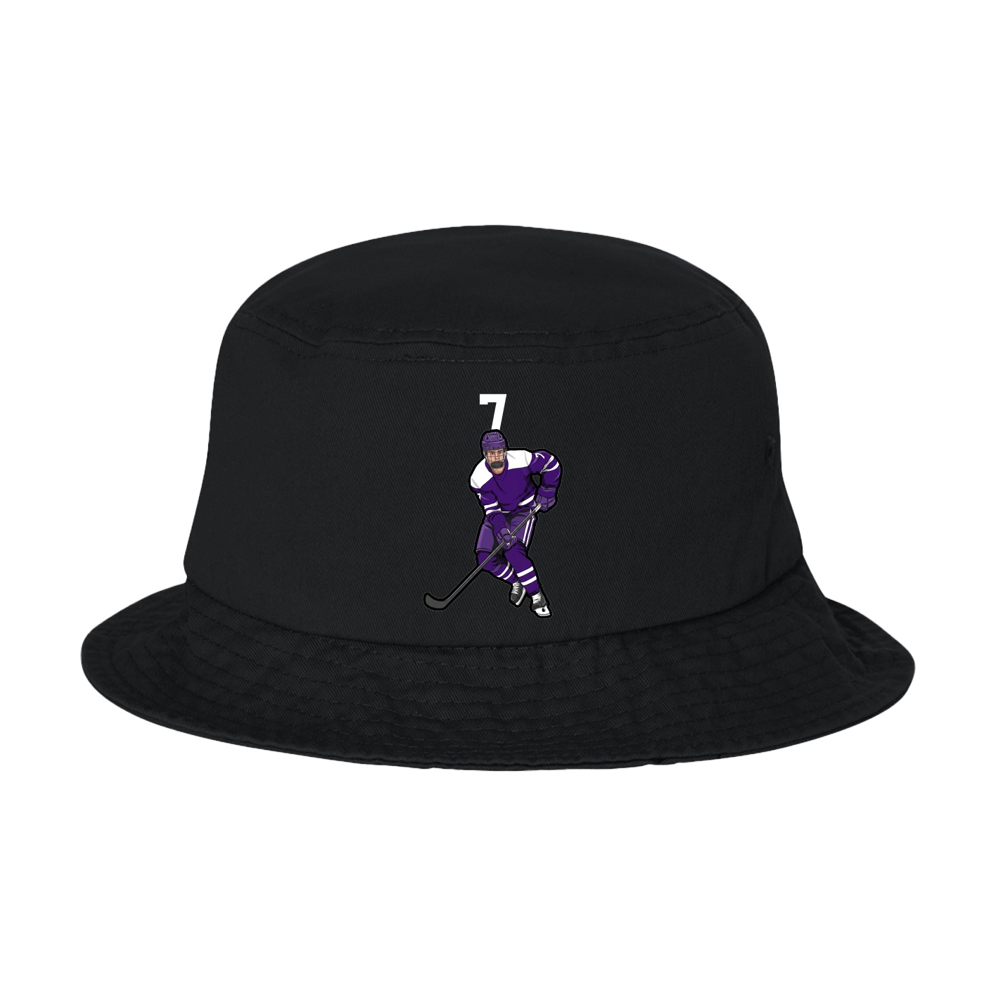 Bucket Cap — Number Top in Black