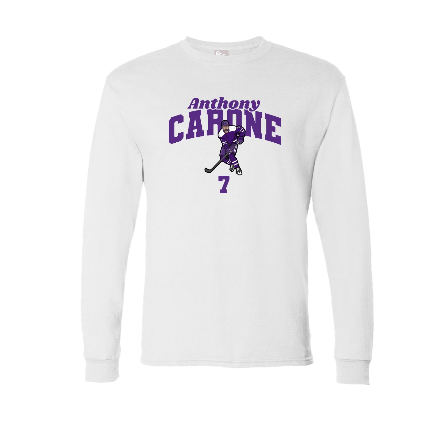 Long Sleeve Tee — Signature Arch in White