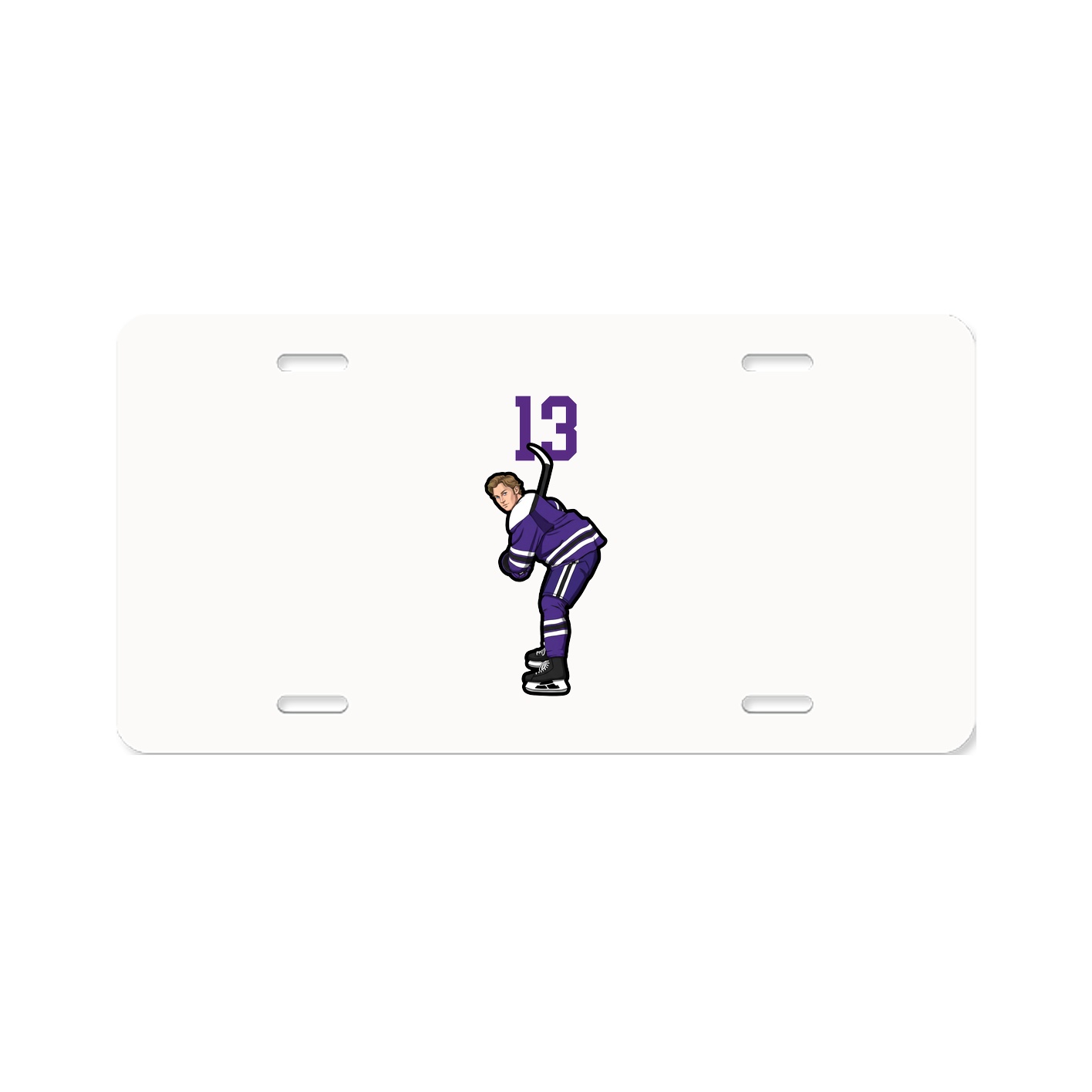 License Plate — Number Top in Classic