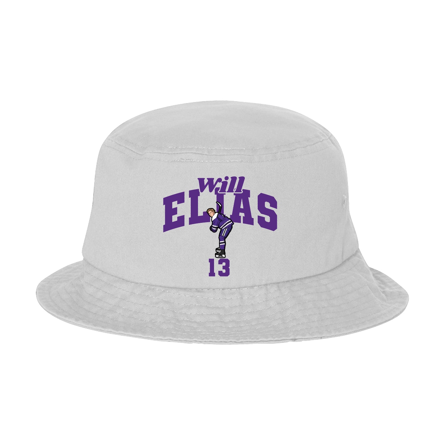 Bucket Cap — Signature Arch in White