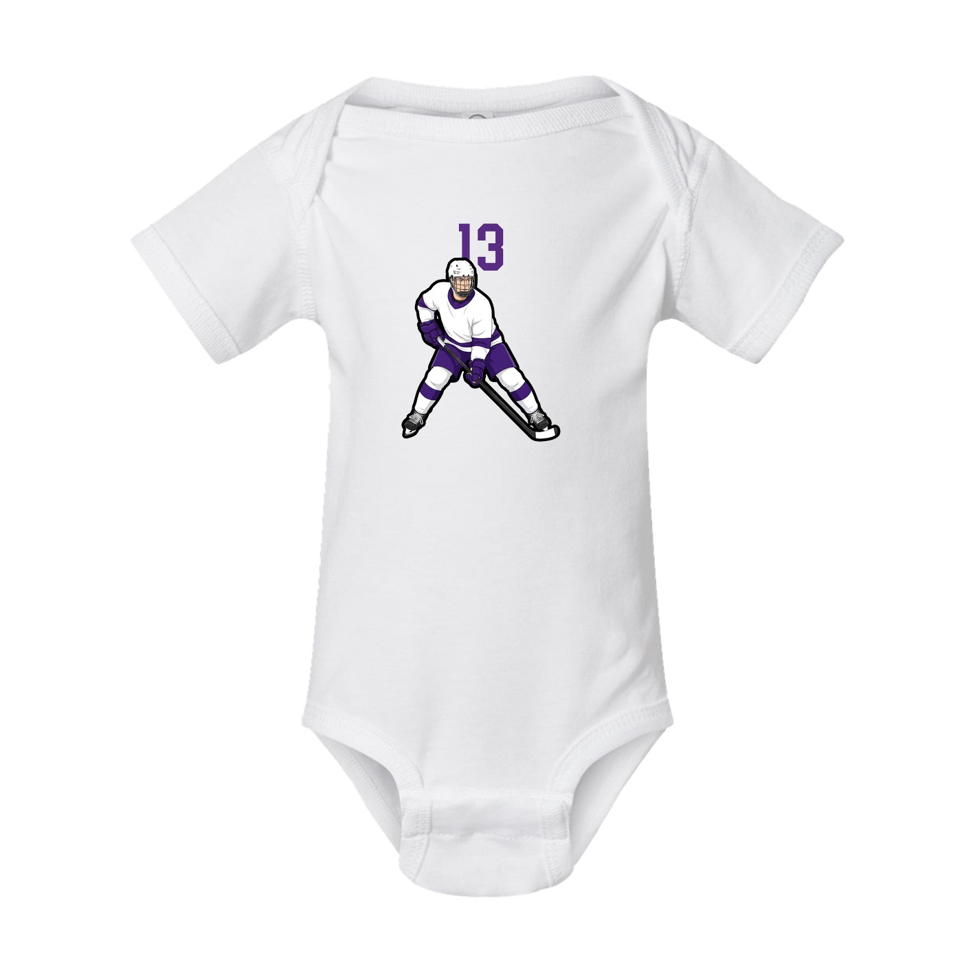 Baby Onesie — Number Top in White
