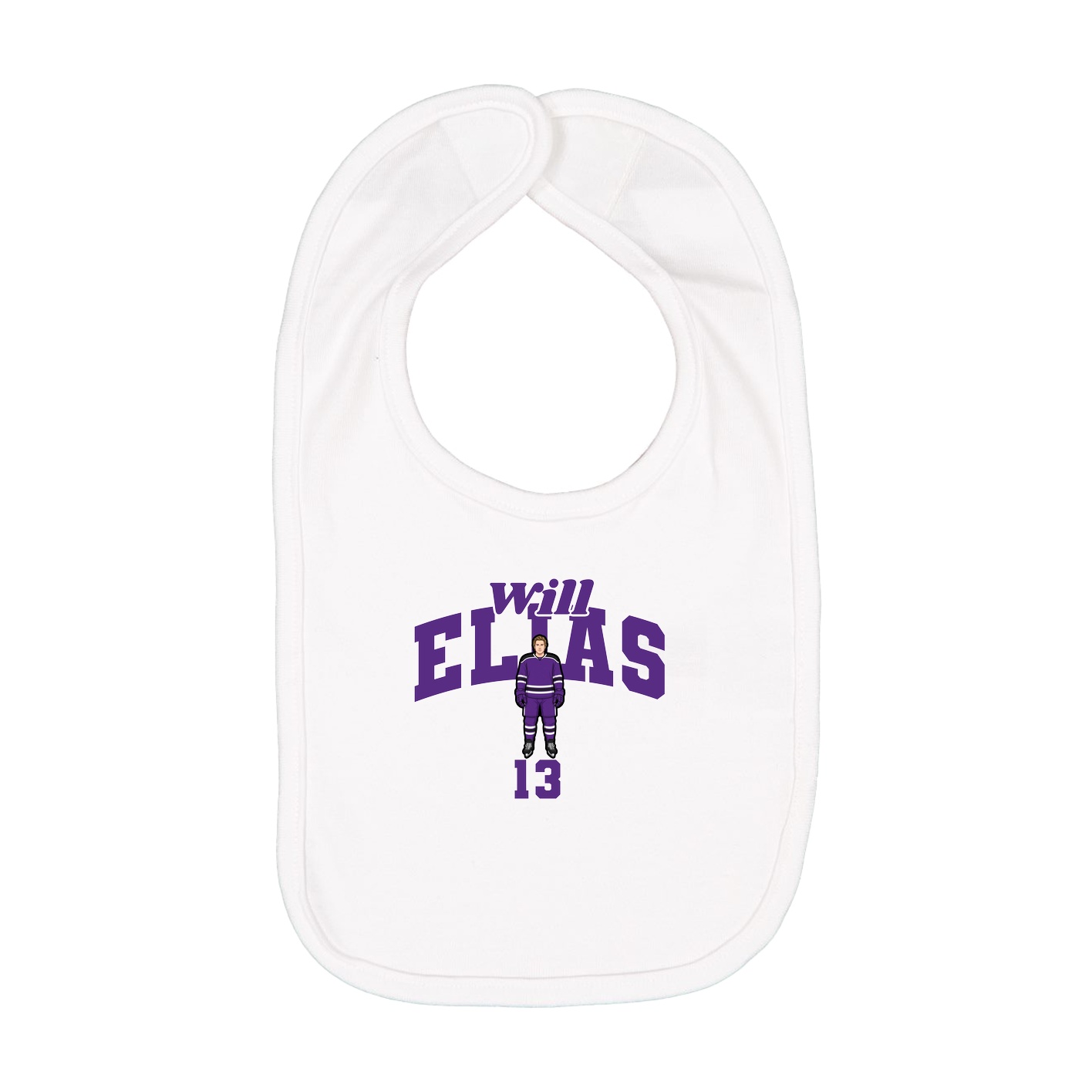 Infant Bib — Signature Arch in White