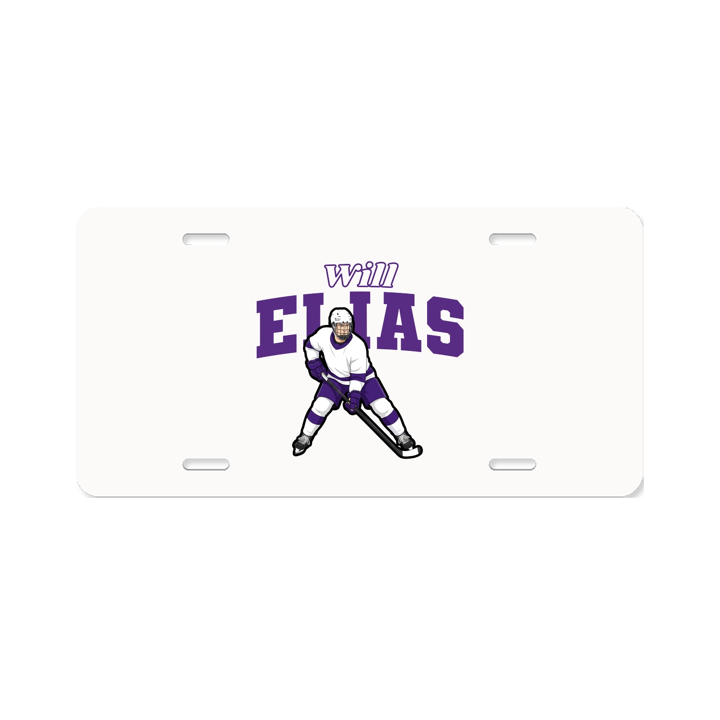 License Plate — Name Arch in Classic