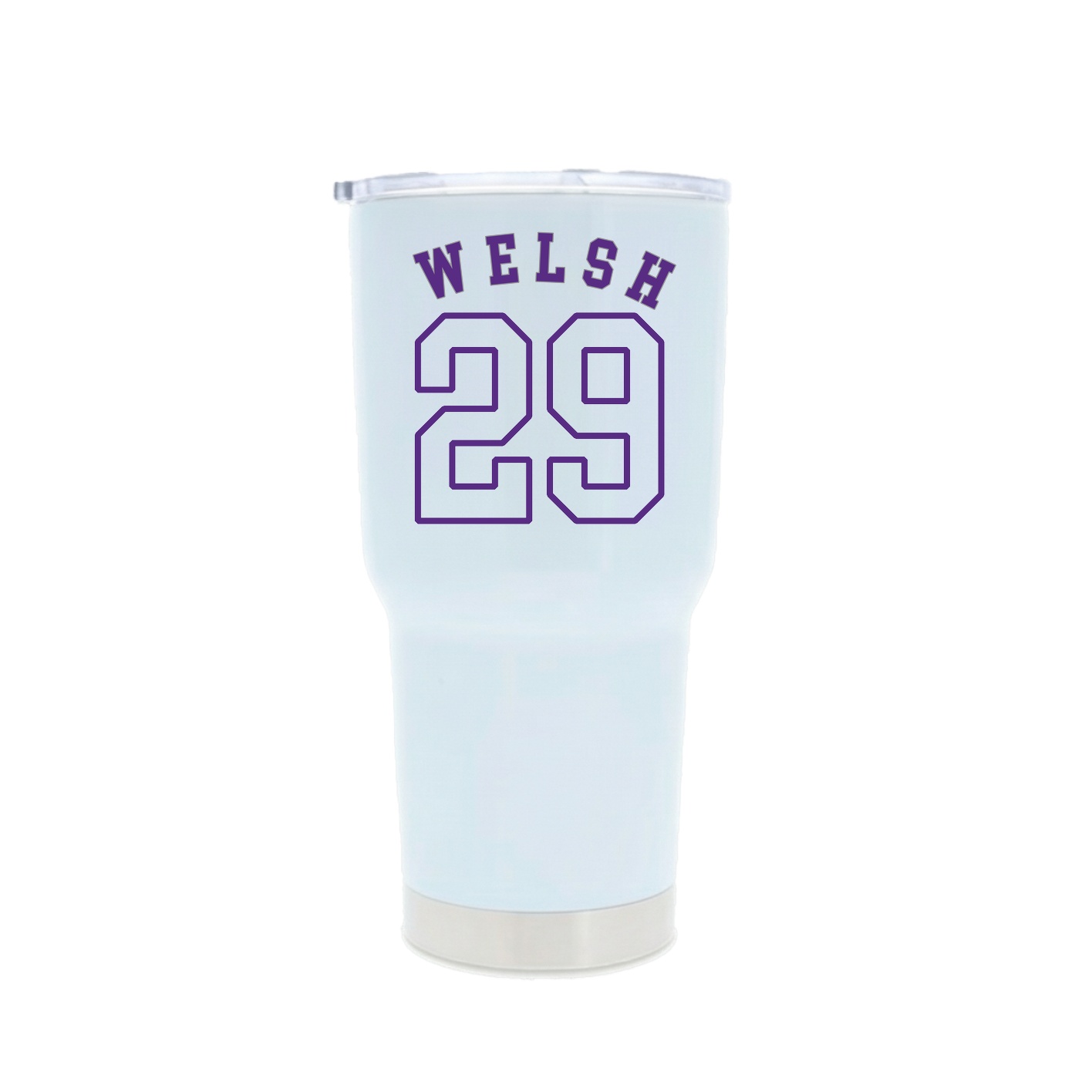 30oz Stainless Steel Tumbler — Shirsey Arch in White