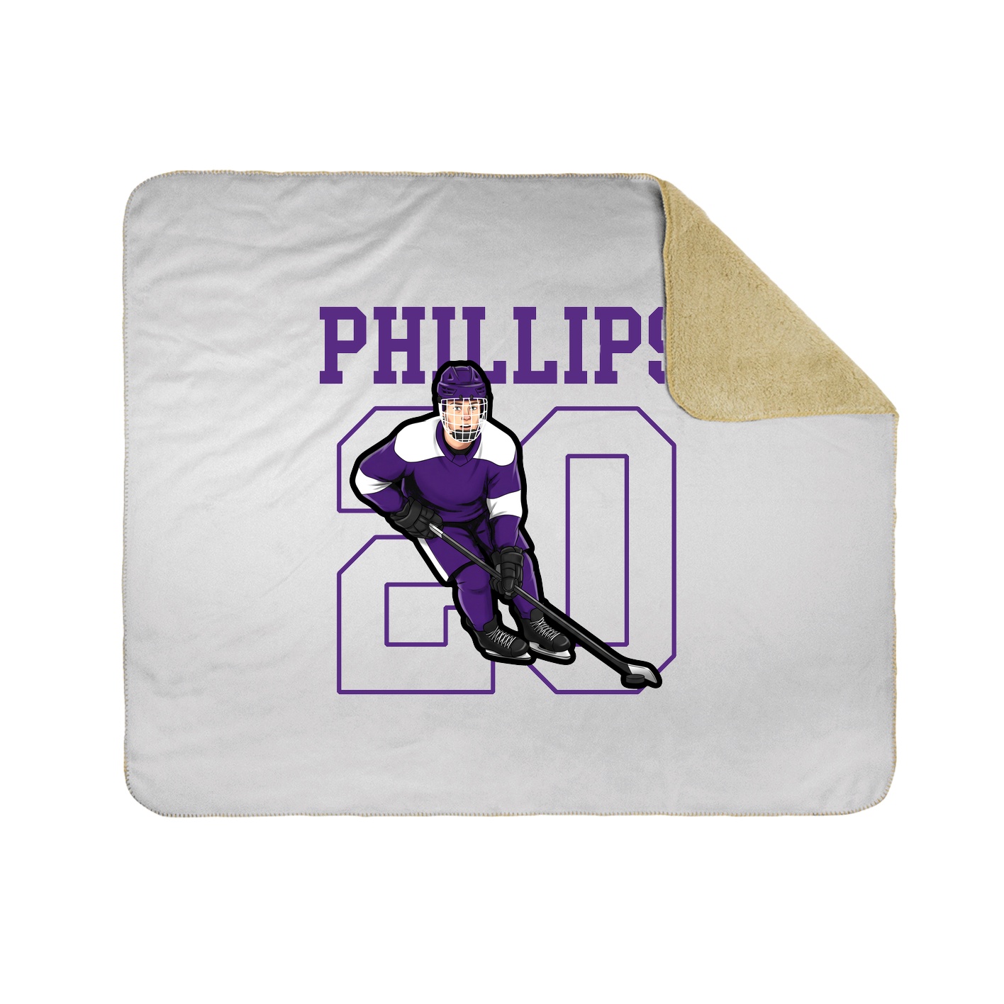 50x60 Sherpa Lined Throw Blanket