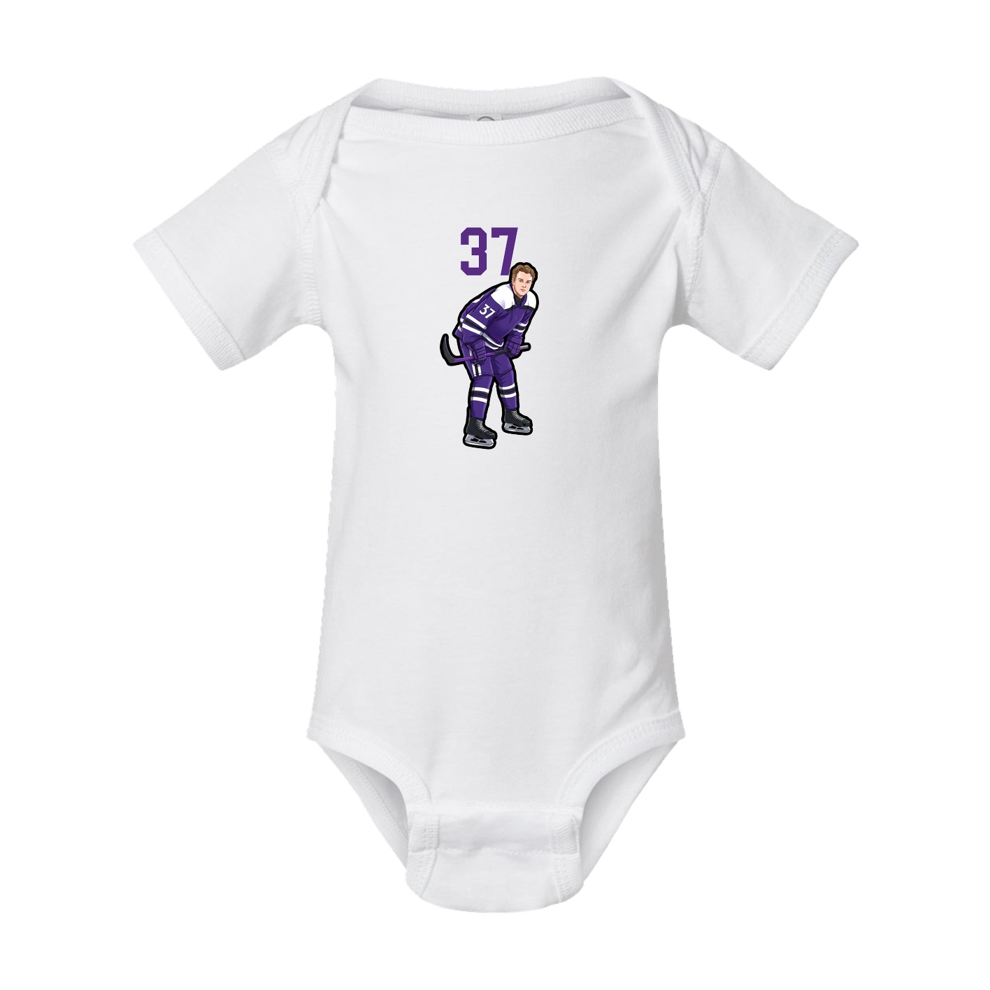 Baby Onesie — Number Top in White