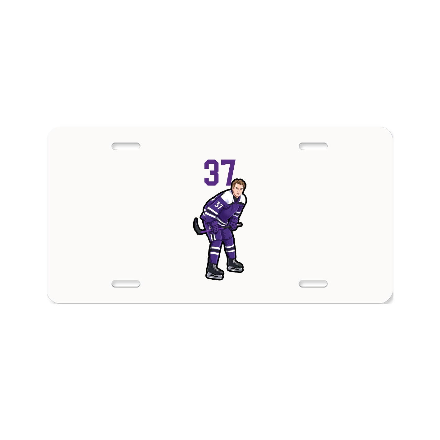 License Plate — Number Top in Classic