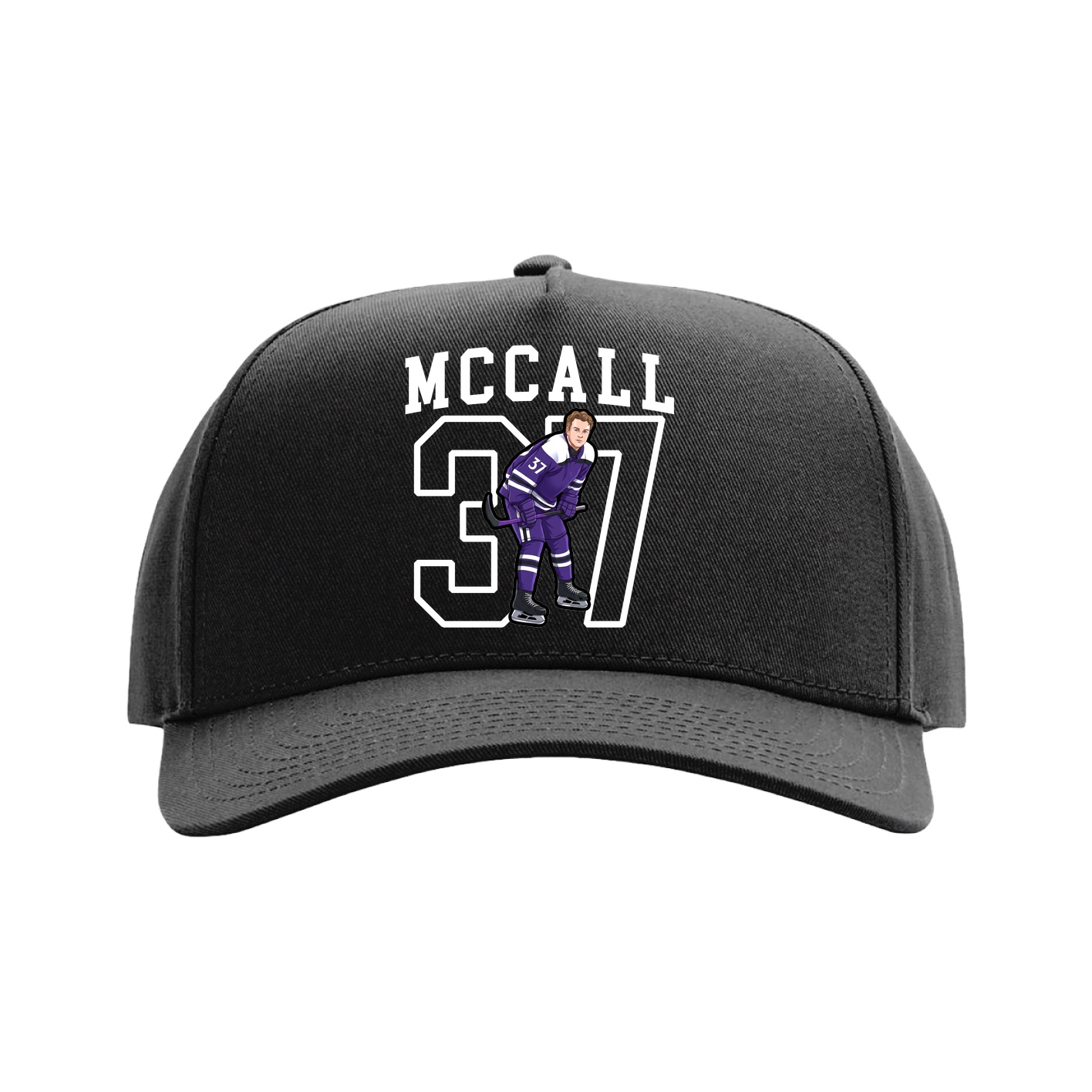 Full Fabric Five-Panel Champ Cap — Shirsey in Black