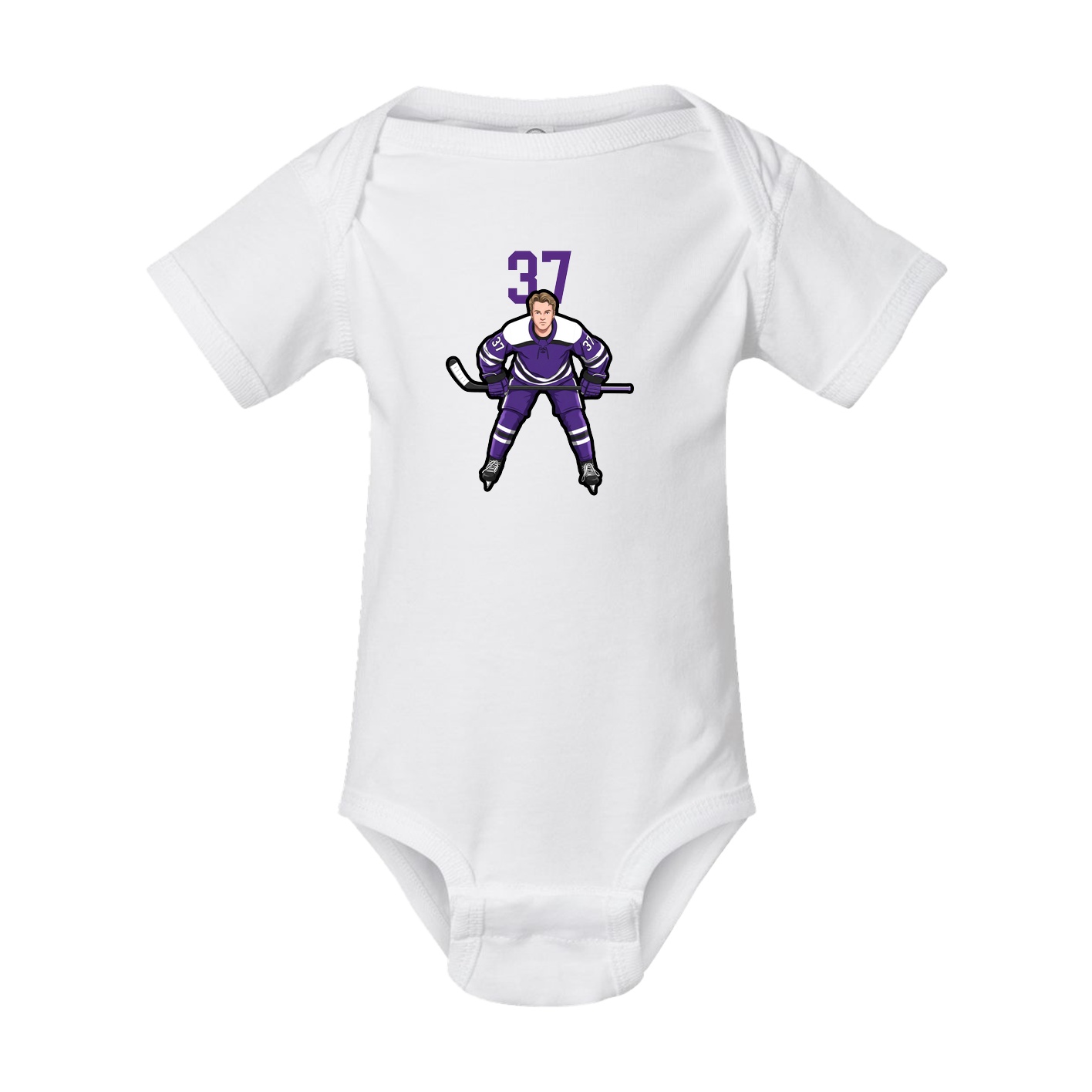 Baby Onesie — Number Top in White