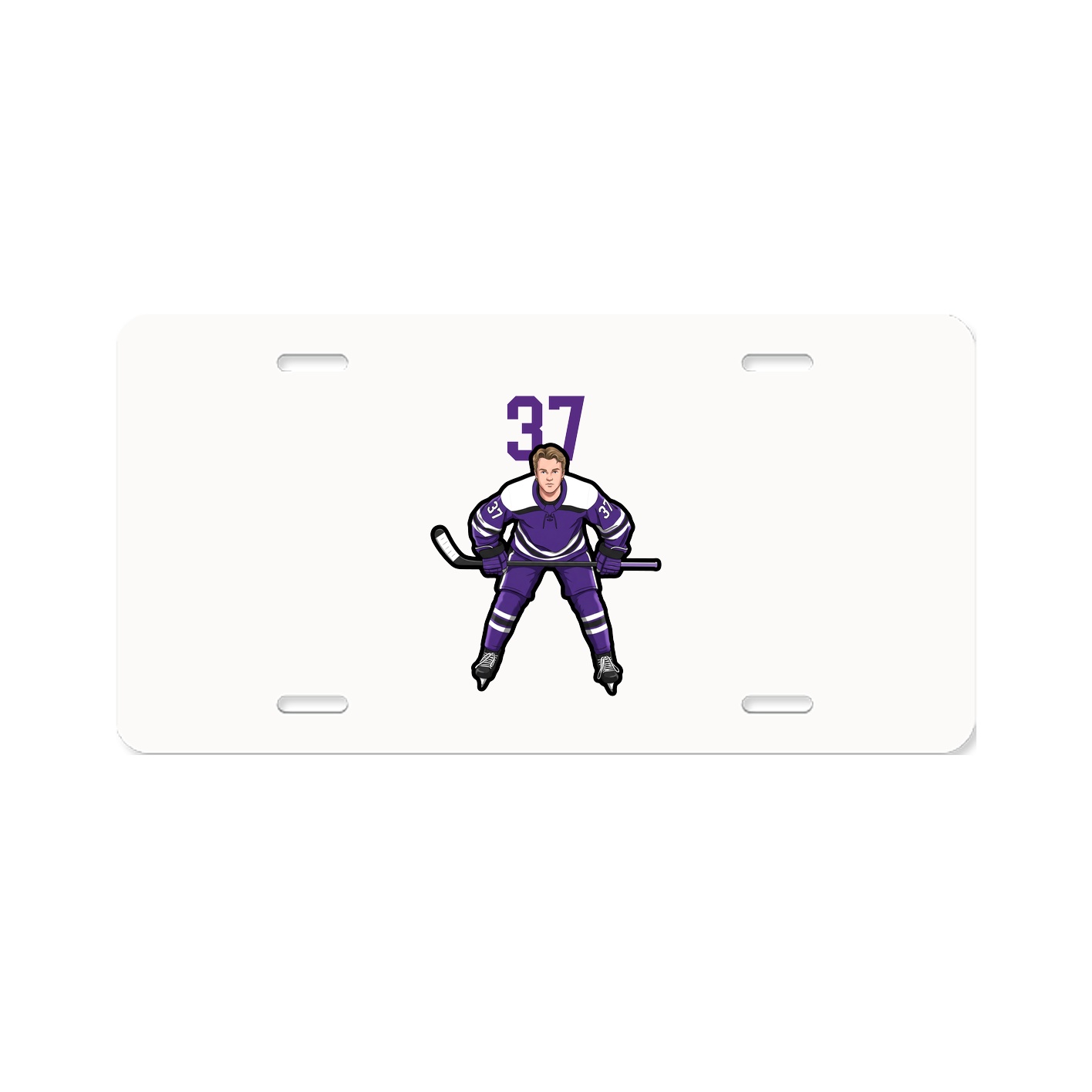 License Plate — Number Top in Classic