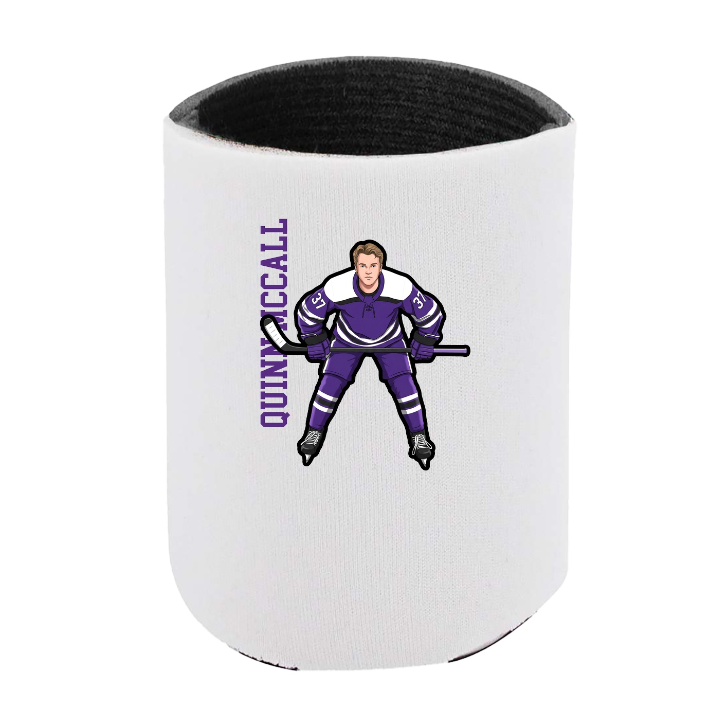 Can Holder — Name Vertical in White