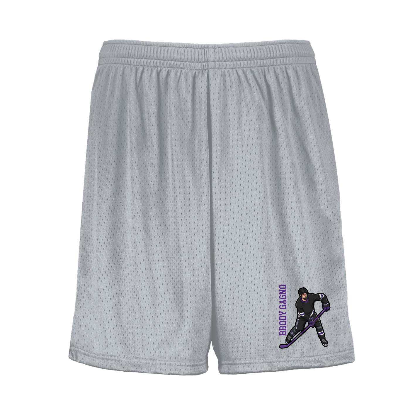 Shorts — Name Vertical in Silver