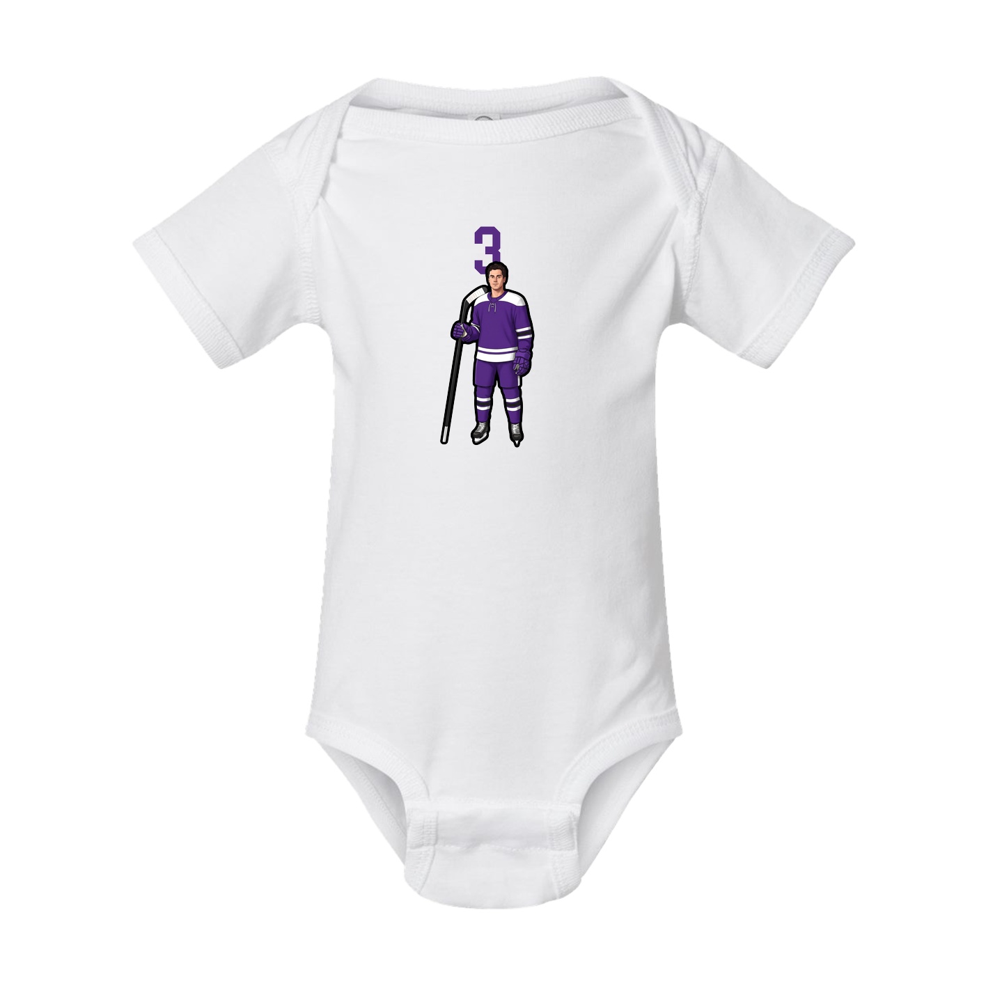 Baby Onesie — Number Top in White