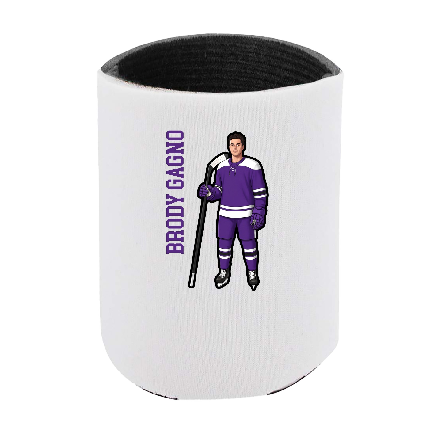 Can Holder — Name Vertical in White