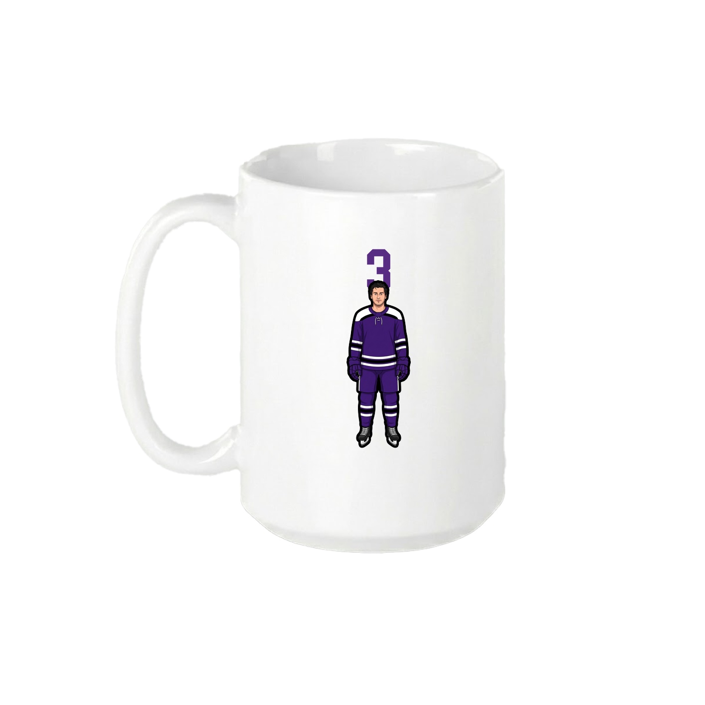 15oz Coffee Mug — Number Top in White