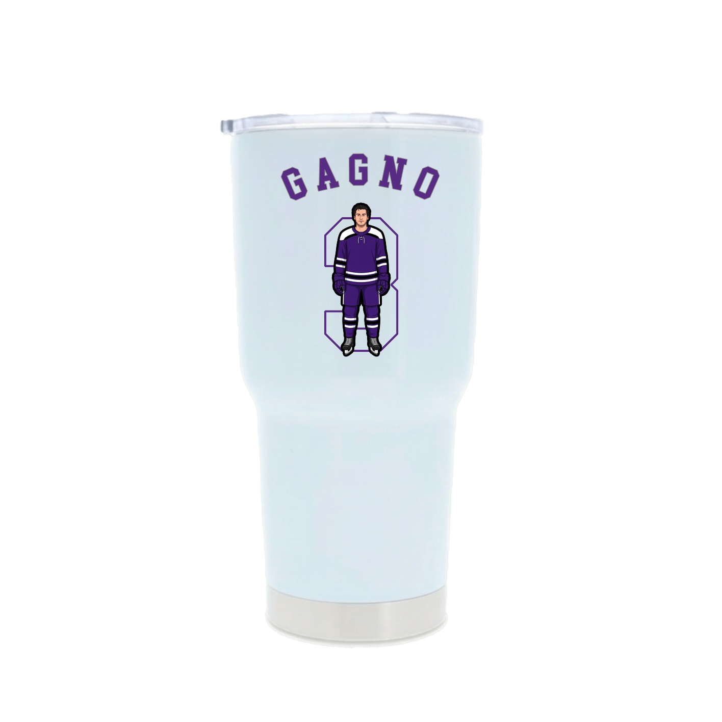 30oz Stainless Steel Tumbler — Shirsey Arch in White