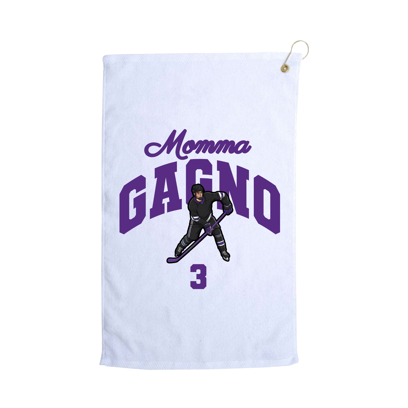 Golf Towel — Mothers Day Arch in White
